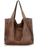 MARCO MAZZINI Torebka miejski shopper bag skóra naturalna handmade brąz