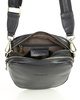 Torba skórzana na dwa zamki crossbody camera bag - MARCO MAZZINI czarny