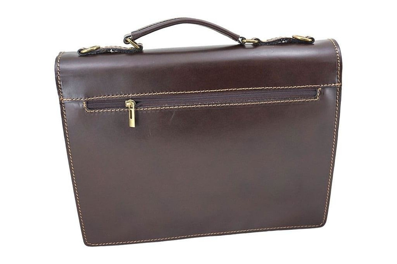 Teczka męska skórzana - Barberini's - Czarna