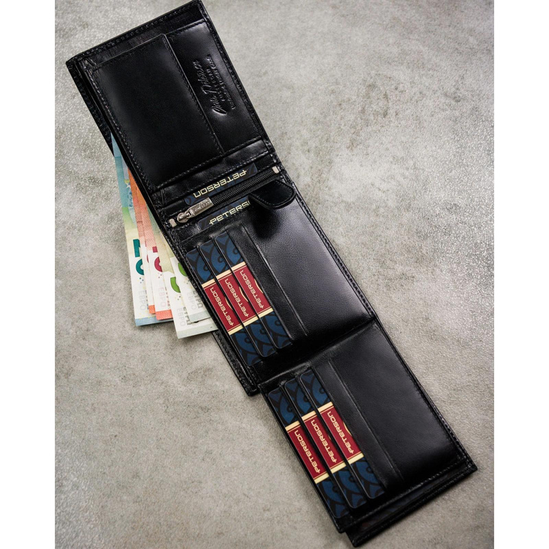 Skórzany męski portfel Peterson PTN N992-NGV