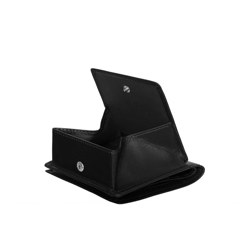 Czarny męski portfel Canaletto garbowany roślinnie PM1008s163 GR RFID