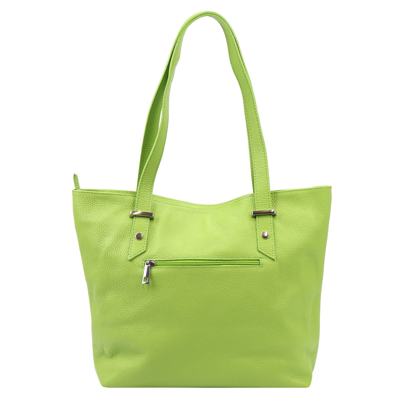 Shopperbag damska torebka na ramię klasyczna ze skóry naturalnej Luka