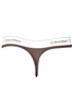 CALVIN KLEIN DAMSKIE STRINGI BRĄZOWE