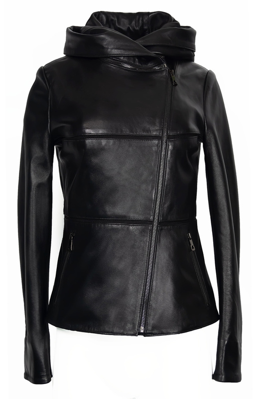 Ramoneska Kurtka skórzana damska z kapturem lub stójką Bukowski