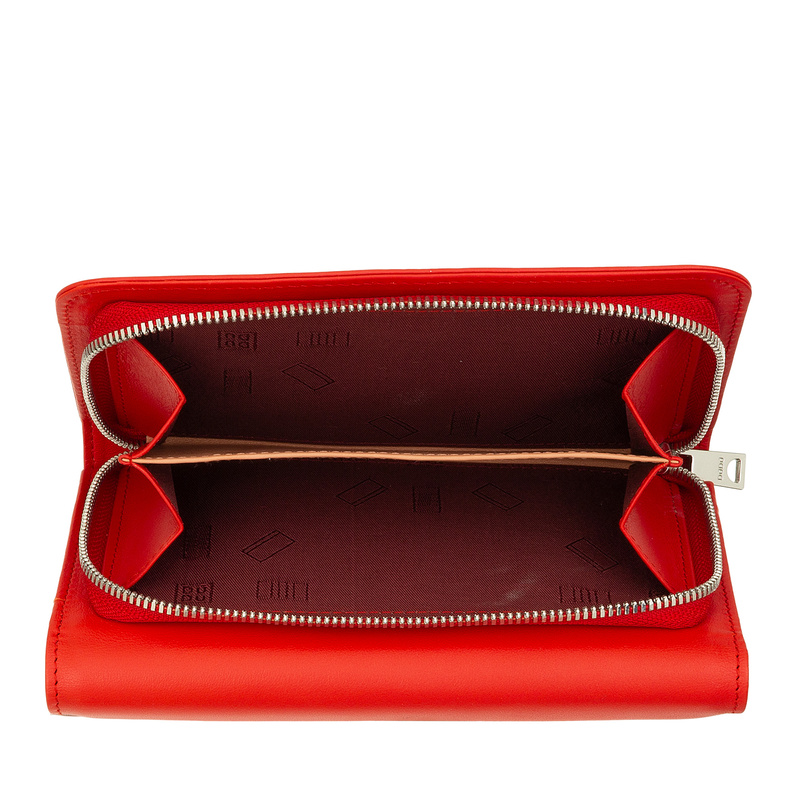 DuDu Damski portfel skóra naturalna portmonetka klasyczna podłużna