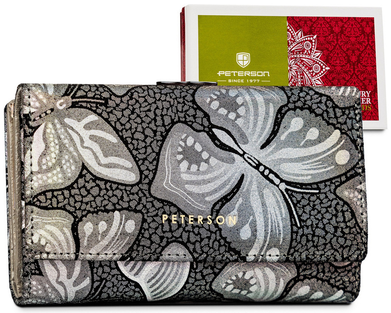 Skórzany damski portfel Peterson PTN 42108-ONBF