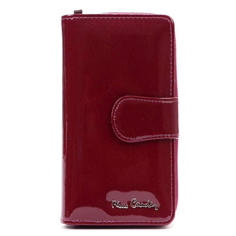 Pierre Cardin damski pionowy duży portfel skórzany podłużna portmonetka