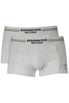 AERONAUTICA MILITARE BOKSERKI MĘSKIE SZARE