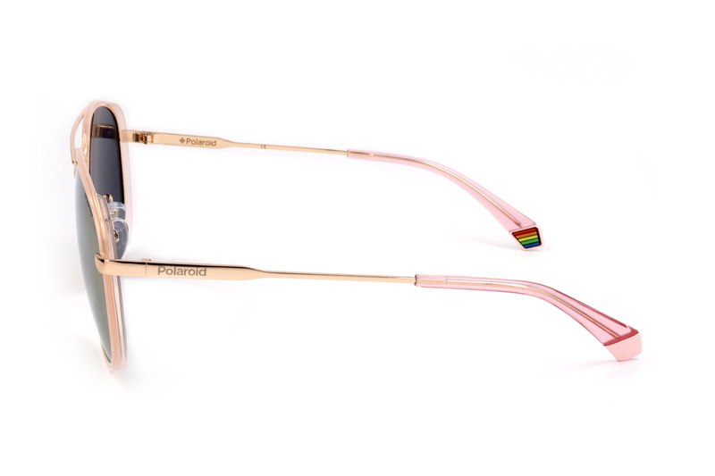 Okulary POLAROID PLD6118GS-EYR. Okulary przeciwsłoneczne, Kolor różowy złoty. Mężczyzna.