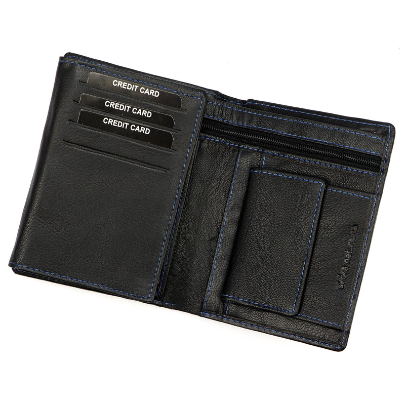 Skórzany męski portfel Money Kepper CC 5400