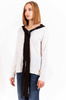 BIAŁY SWETER LOVE MOSCHINO DAMSKI