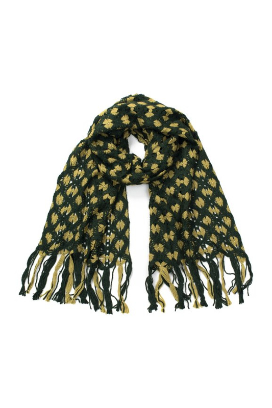 Szal Włóczkowe kokardki