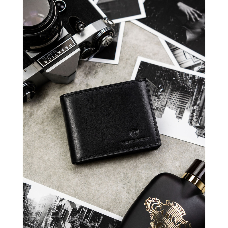 Skórzany męski portfel Peterson PTN RM-22-BUF