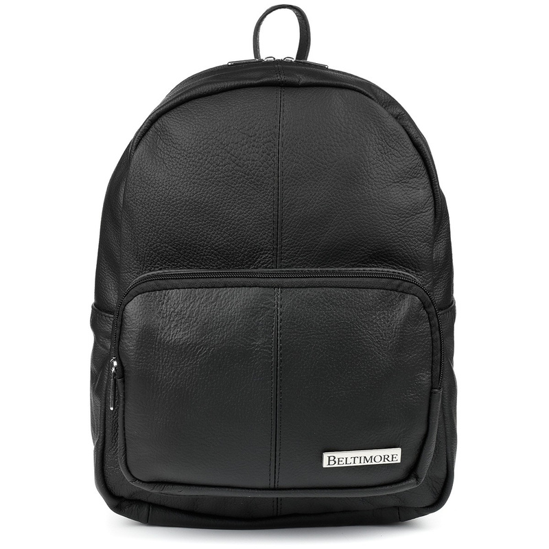 Czarny SKÓRZANY damski PLECAK polska produkcja Beltimore R33