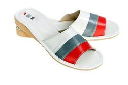 Eleganckie damskie wygodne skórzane pantofle HIT