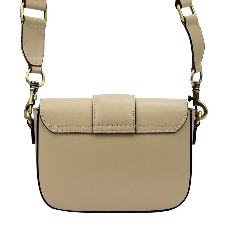 Luka damska listonoszka skóra naturalna torebka przez ramię z klapą