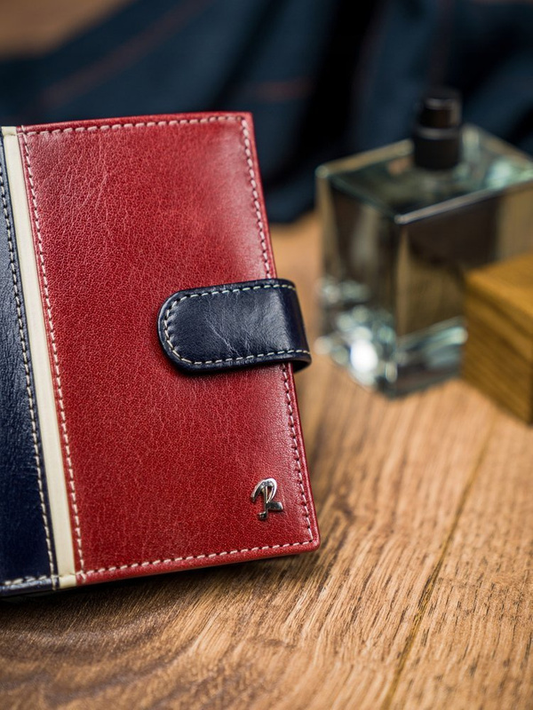 Portfel Skórzany Męski Elegancki RFID Skóra Naturalna Rovicky Duży