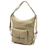 PATRIZIA Duża elegancka damska skórzana torebka na ramię z kieszeniami