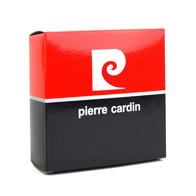 Męski pasek do spodni klasyczna klamra skóra naturalna Pierre Cardin