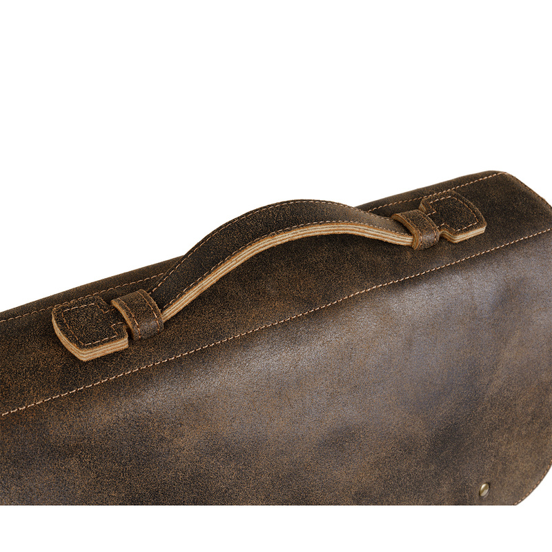 Torba męska Canaletto vintage brązowa skóra naturalna 14 cali TM258s235