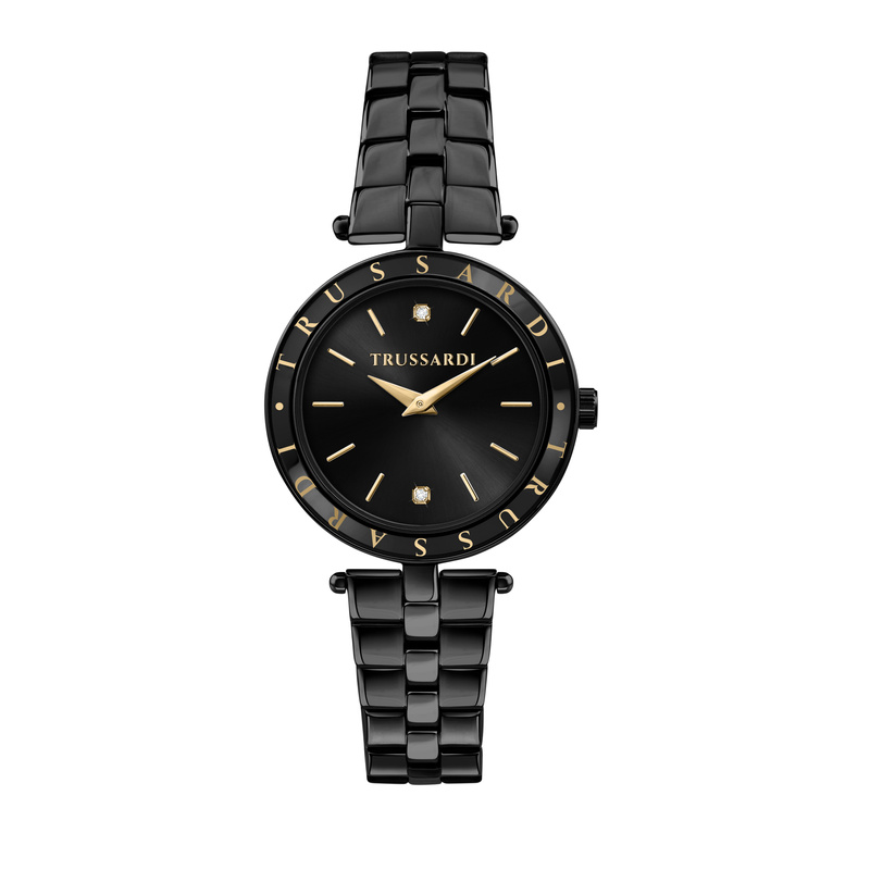 Zegarek TRUSSARDI R2453145513. Kwarcowy, Kolor czarny. Kobieta.