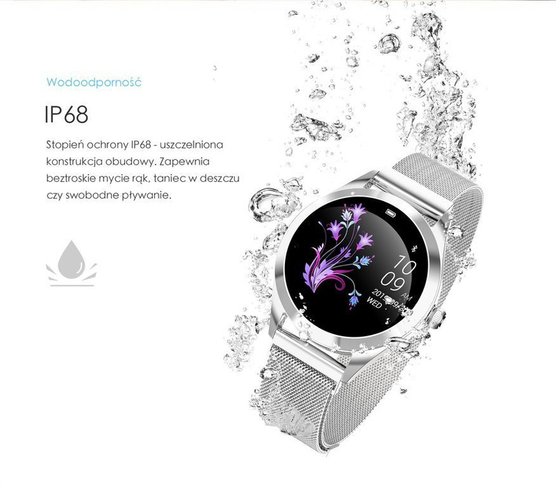 SMARTWATCH DAMSKI G. Rossi SW017-8 silver/white (sg011b)