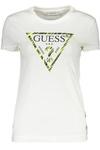 GUESS JEANS T-SHIRT Z KRÓTKIM RĘKAWEM DAMSKI BIAŁY