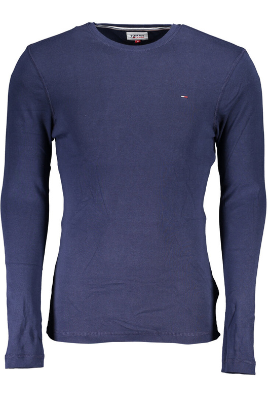 NIEBIESKI T-SHIRT MĘSKI Z DŁUGIM RĘKAWEM TOMMY HILFIGER