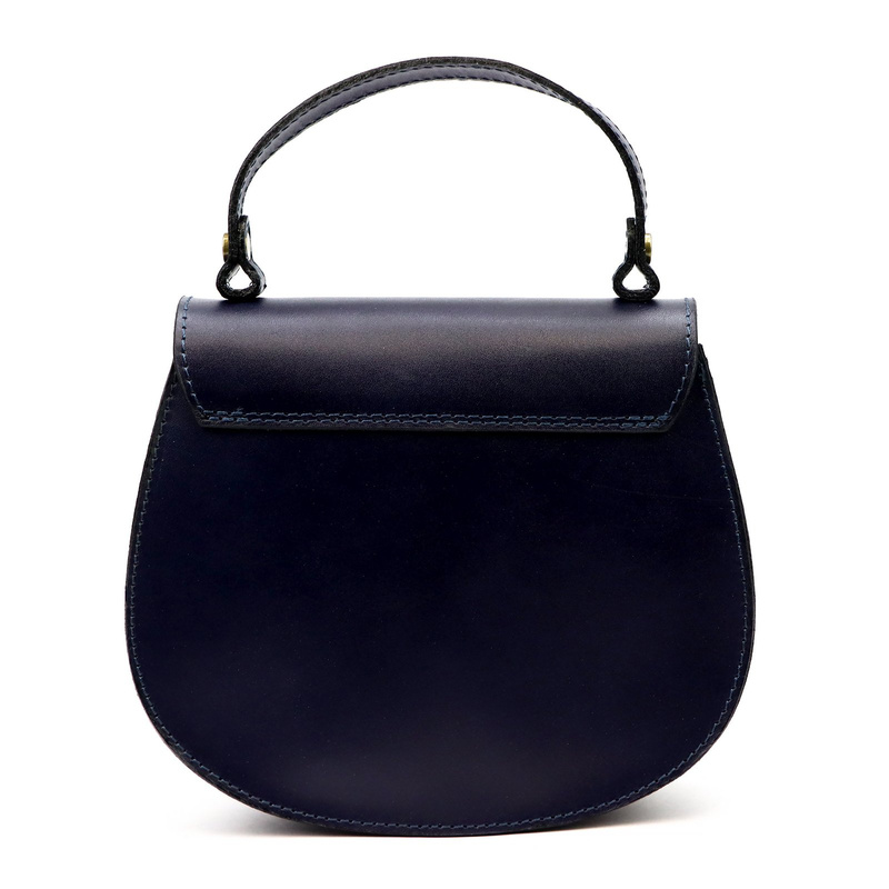 Zaokrąglona Listonoszka skórzana elegancka torebka na ramię Gregorio