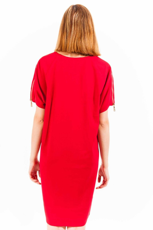 LOVE MOSCHINO CZERWONA KRÓTKA SUKIENKA DAMSKA