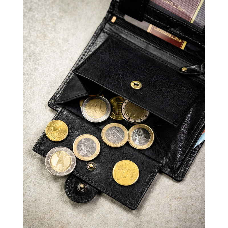 Skórzany męski portfel Peterson PTN N4L-BUF