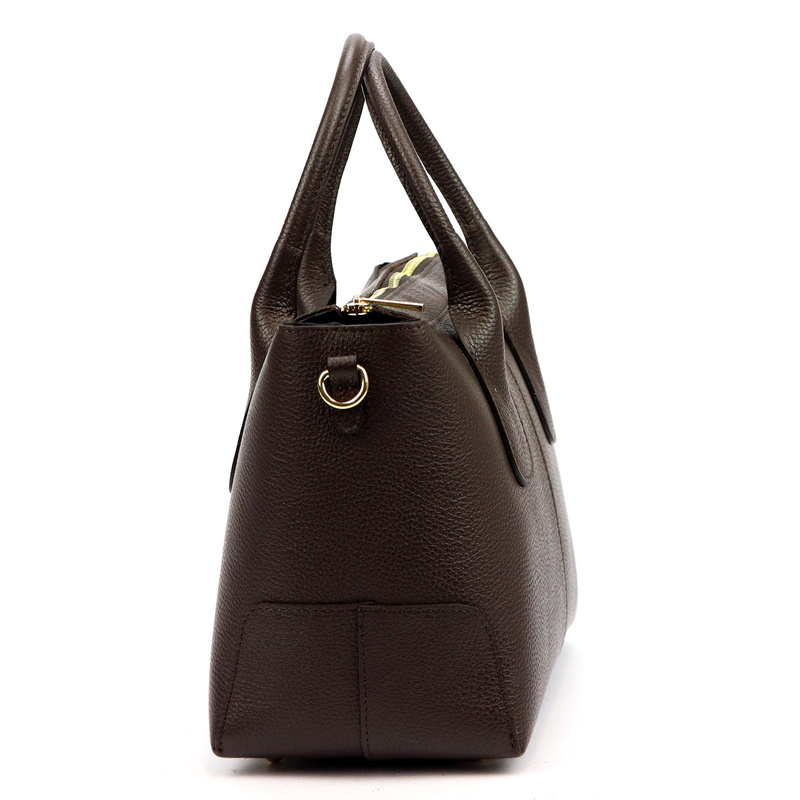 Luka Skórzany damski pojemny kuferek do ręki torebka na ramię z paskiem