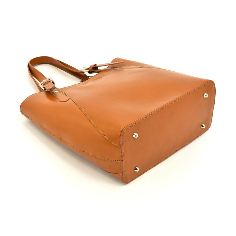 Vera Pelle damska shopperbag duża skóra naturalna torebka na ramię