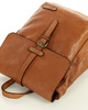 MARCO Miejski plecak skórzany w stylu old look handmade leather brąz camel