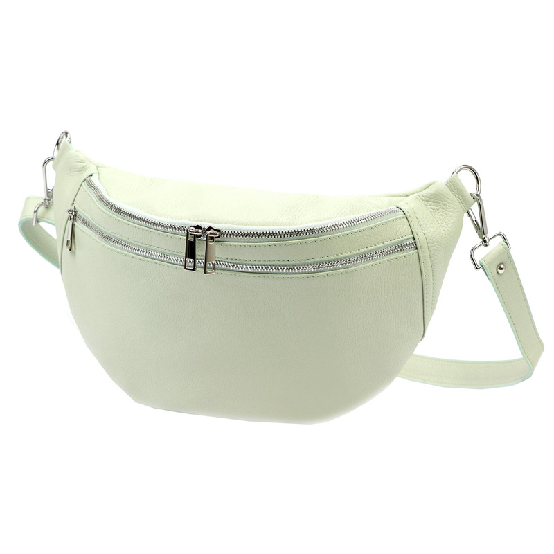 Praktyczna Skórzana damska saszetka nerka listonoszka przez ramię Luka