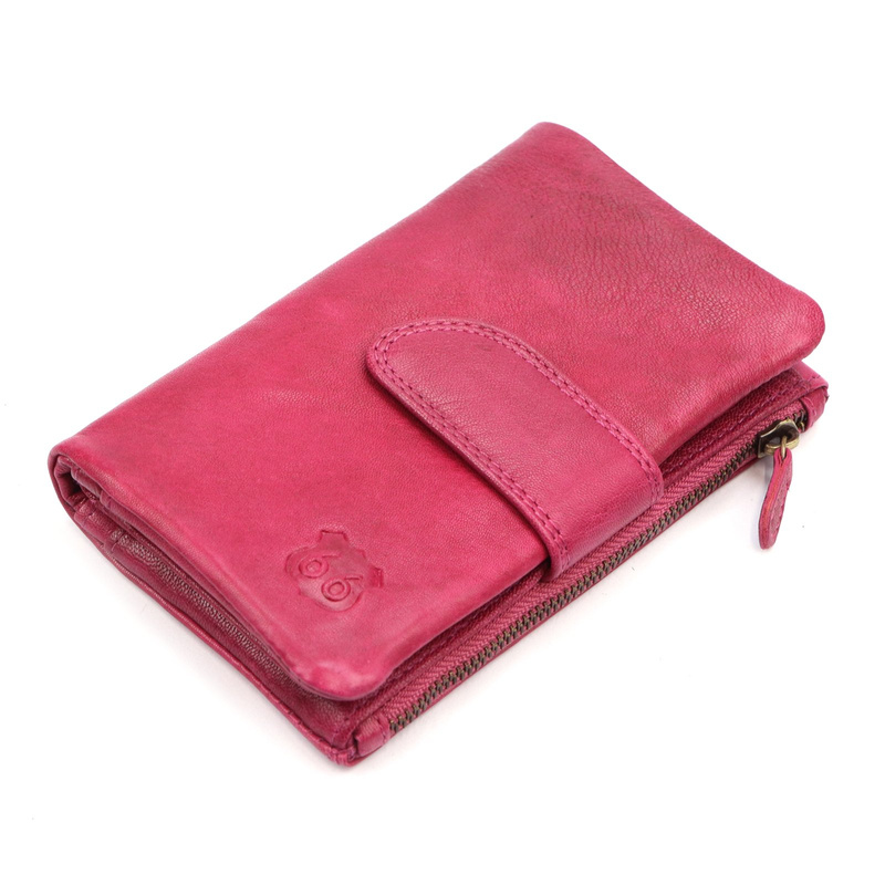 Route 66 damska portmonetka skóra naturalna podłużny duży portfel pionowy