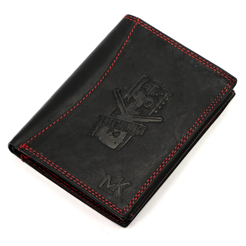 Skórzany męski portfel Money Kepper CDD 5601 REBEL VINTAGE