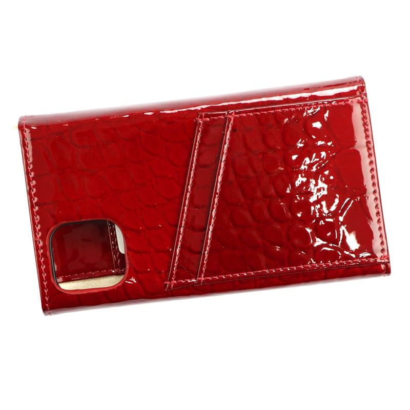 MiaMore case na telefon z klapą Iphone 12 PRO etui skóra krokodyla