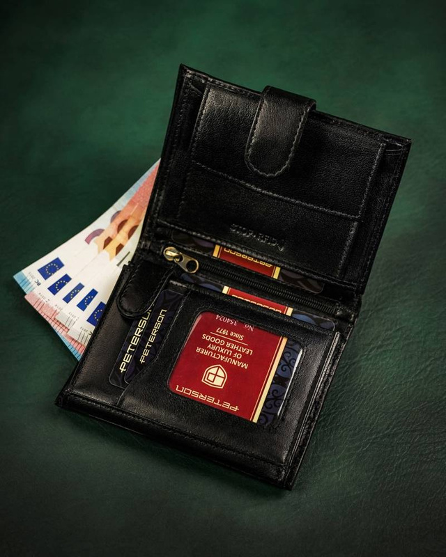 Skórzany męski portfel Peterson PTN 317Z-P