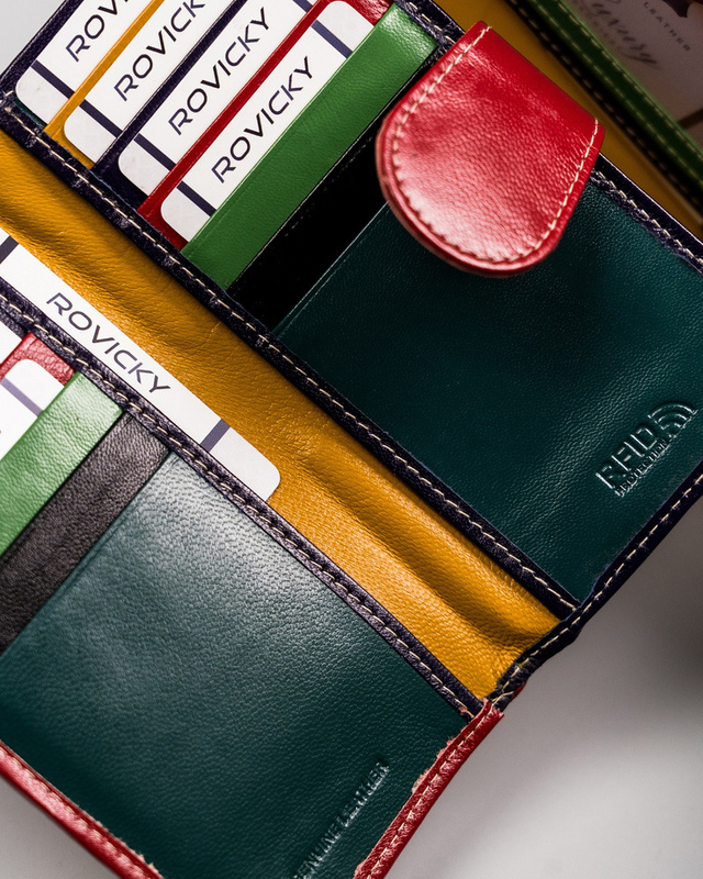 Skórzany damski portfel Rovicky R-RD-21-GCL-Q
