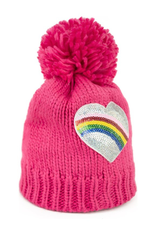 Czapka Dziecięca Sequin Heart