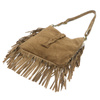 Luka Listonoszka damska skórzana z frędzlami boho torebka na ramię