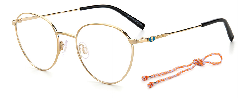 Okulary M MISSONI MMI0058J5GE91. Okulary, Kolor złoty. Kobieta.