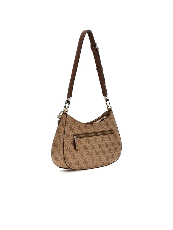 Torebka damska na ramię Guess HWBG96 72180 – latte z logo/brązowa