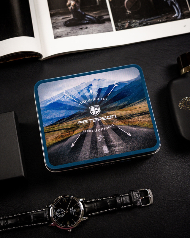 Skórzany męski portfel Peterson PTN WL-0305L-COM