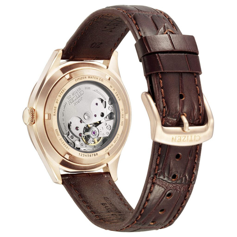 Zegarek CITIZEN NH8393-05A. Automatyczny, Kolor beżowy. Mężczyzna.