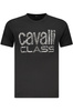 KOSZULKA CAVALLI CLASS Z KRÓTKIM RĘKAWEM MĘSKA CZARNA