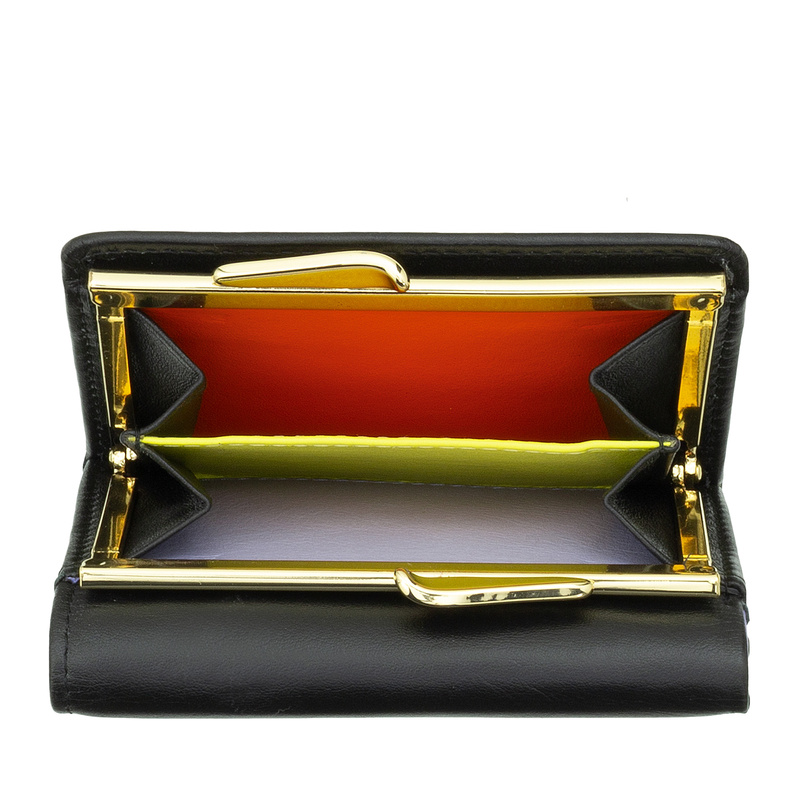 DUDU Damski skórzany stylowy kompaktowy portfel mała portmonetka