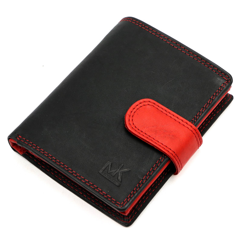 Norwegia, skórzany męski portfel Money Kepper SN5601B RFID