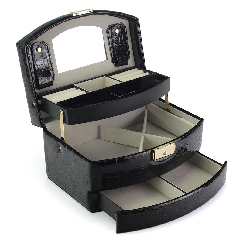 PATRIZIA szkatułka na biżuterię damski kuferek skóra ekologiczna